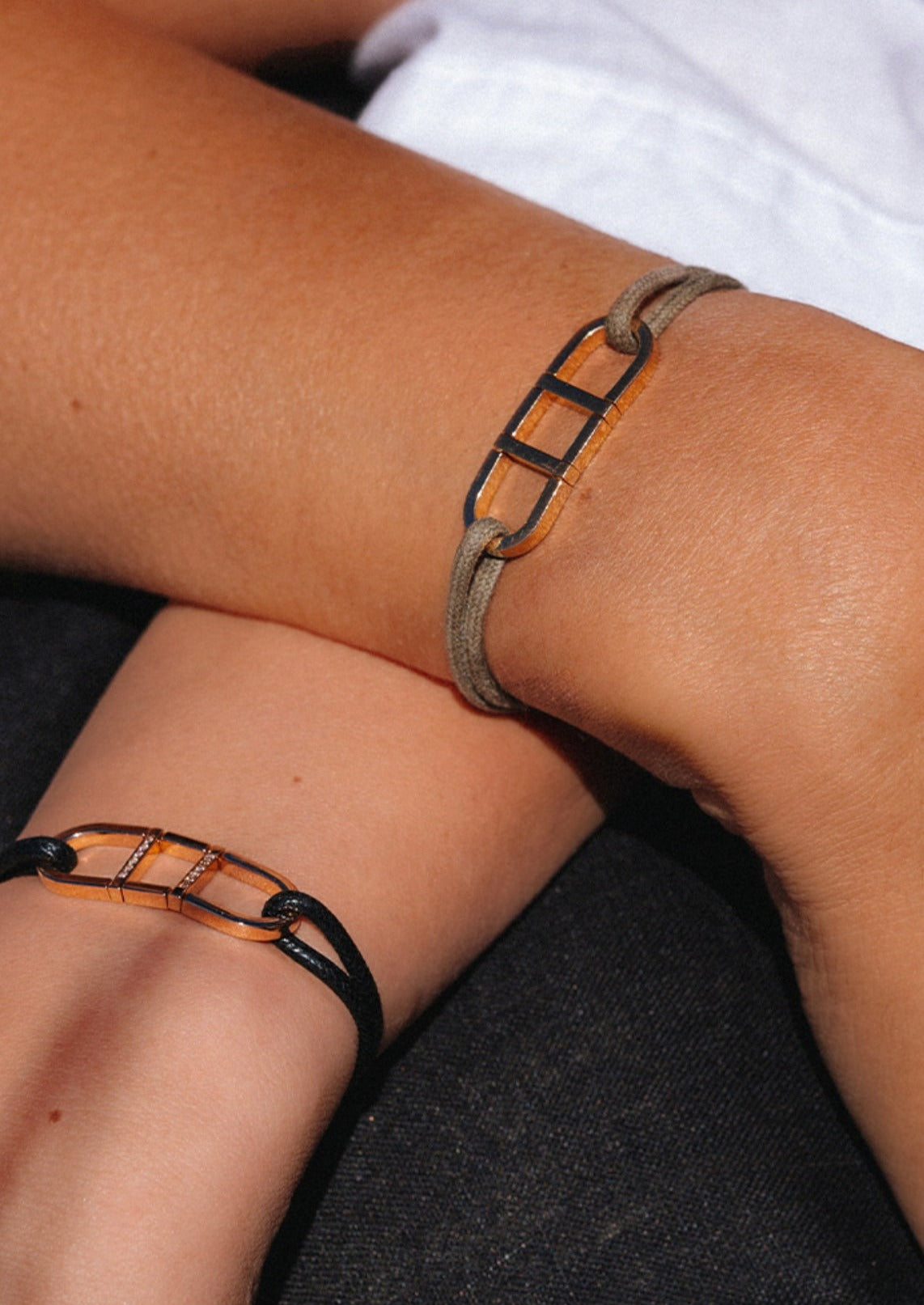 Bracelet Explorer - or blanc