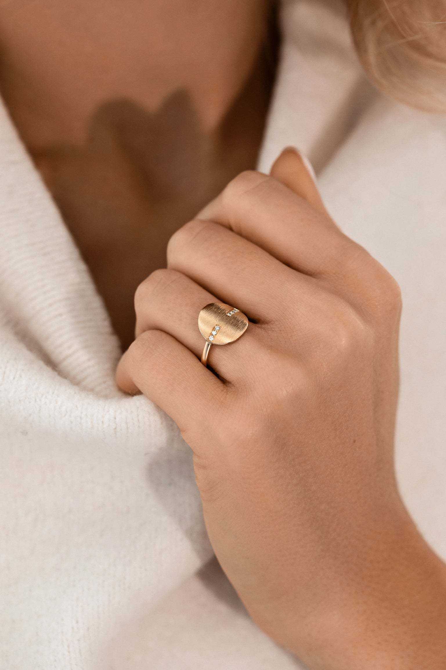 Bague Eclipse - or jaune