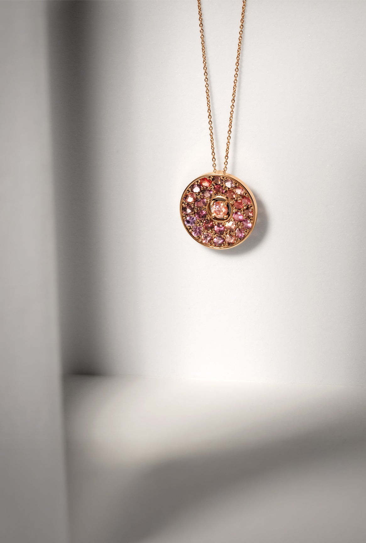 Autour de toi - Spinelles rose et diamant rose