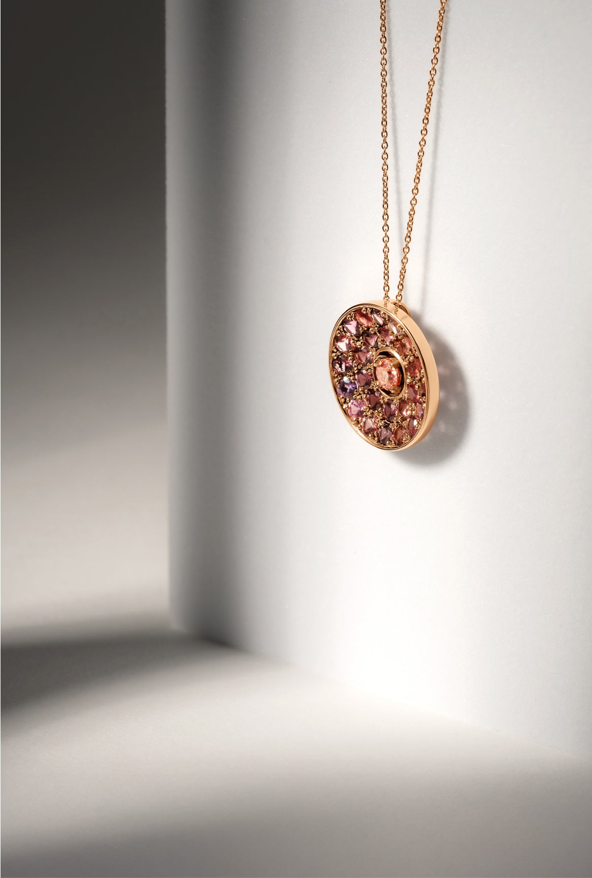 Autour de toi - Spinelles rose et diamant rose